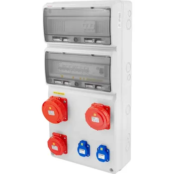 modulární přístroj a rozvaděč v835-6kA - ZSF20101010.1 /3977 Zásuvková skříň IP54 jištěná s chráničem 63/4/003