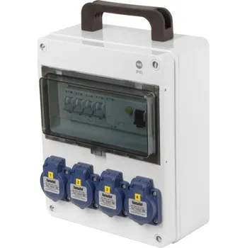 modulární přístroj a rozvaděč fb14505 - ZSF40000000.1 /5810 Zásuvková skříň IP54 jištěná s chráničem 40/4/003, přenosná