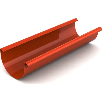 okap BRYZA Žlab, okap plastový Ø 75 mm, délka 3M, Cihlově červená RAL 8004