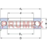 SKF 51108 axiální kuličkové ložisko