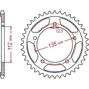 Řetězová sada pro motocykl MTX PARTS rozeta 4384 43 HONDA NC 700/750S 12-19, NC 700/750X 12-19 (JTR1316.43) (řetěz 520) (MTX PARTS rozeta 4384 43 HONDA NC 700/750S 12-19, NC 700/750X 12-19 (JTR1316.43) (řetěz 520))
