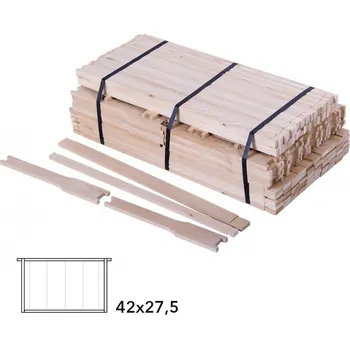 Rámkový přířez 42x27,5 B10, vrtaný svisle Hoffman, Lípa, 50 ks