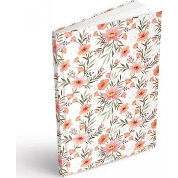 Blok Záznamní kniha A4 linka kvítí mf