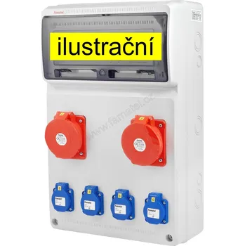 modulární přístroj a rozvaděč v637-6kA - ZSF40200000.0 /3952 Zásuvková skříň IP44 jištěná bez chrániče