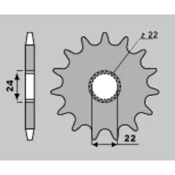 Řetězová sada pro motocykl JR řetězové kolo přední 406 16 APRILIA 125 (JTF394.16) (JR řetězové kolo přední 406 16 APRILIA 125 (JTF394.16))
