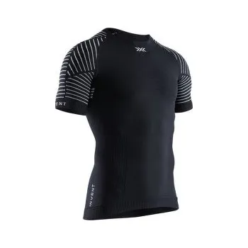 X-Bionic Invent LT Shirt Round Neck SH SL Men Opal Black/Arctic White černá M