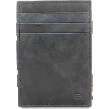 Peněženka Kožená peněženka na karty Essenziale Brushed Garzini Black