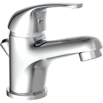 Sprchový set SCHÜTTE ATHOS umyvadlová baterie s táhlem, koupelnová baterie s výpustí, chrom | 77010