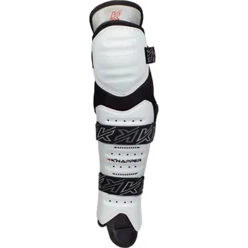 Hokejbalové holeně Knapper AK5, bílá, 16" Knapper