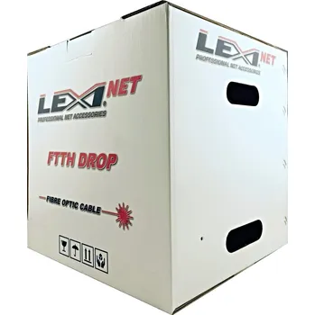 Síťový kabel DROP LEXI FTTx 8 optická vlákna singlemode 9/125, G.657A1 BLACK LSZH-Metráž