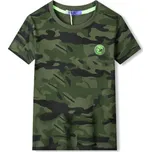 CHLAPECKÉ MASKÁČOVÉ TRIČKO S KRÁTKÝM RUKÁVEM MC1564 Velikost: 104, Barva: Maskáčová