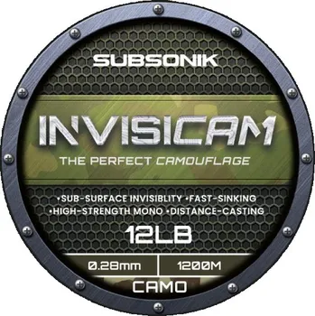 Sonik Vlasec Subsonik Invisicam 1200m 0,28mm 12lb