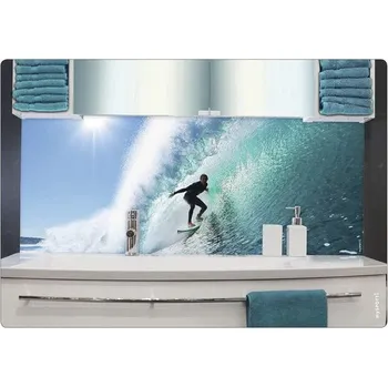 Obklad Koupelnová zádní stěna mySPOTTI aqua Surfing USA 140x45 cm