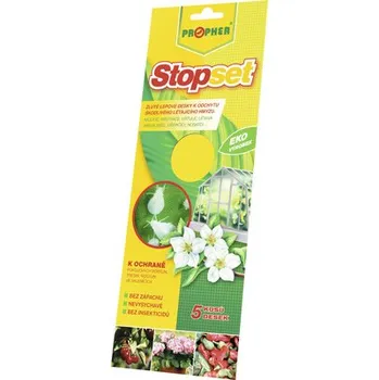 Pesticid Žluté lepové desky pro odchyt létajícího hmyzu STOPSET
