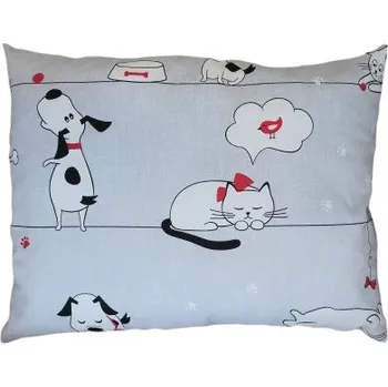 Dekorativní polštářek Dekorační polštář Psi a kočky 40 x 30 cm | RTex