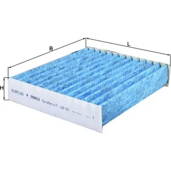 Ventilátor topení a klimatizace Filtr, vzduch v interiéru KNECHT LAO 251