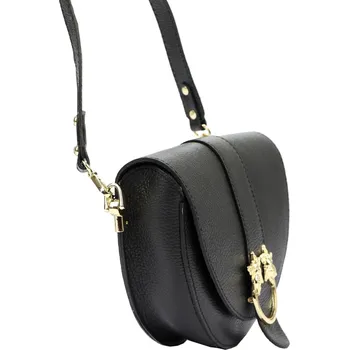 Kabelka Luka Kožená crossbody kabelka 20-006-2 Bz černá