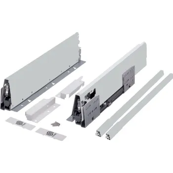 Zásuvkový kontejner Strong výsuv StrongBox 550/140mm, šedý, hranatý reling