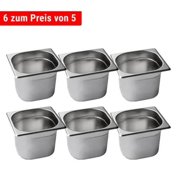 Dóza na potraviny G.Gastro Nerezová GN nádoba 1/6 - hloubka: 150 mm