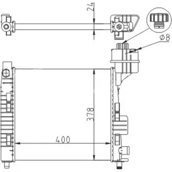 Chladič motoru Chladič, chlazení motoru HART 611 179