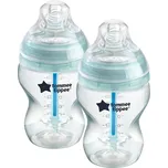 TOMMEE TIPPEE Kojenecká lahev, ANTI-COLIC, pomalý průtok, 0+, 260 ml, 2ks