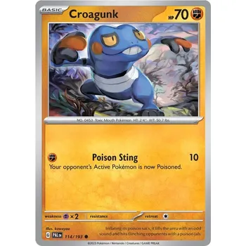 Karetní hra Croagunk 114/193 - Paldea Evolved Typ karty: Non-Holo