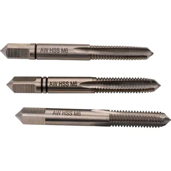 Závitořezný nástroj ProfiGaráž Závitník M6x1mm HSS M2 3ks