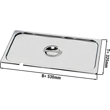 Dóza na potraviny G.Gastro GN Víko 1/1 s prohlubní na lžíci