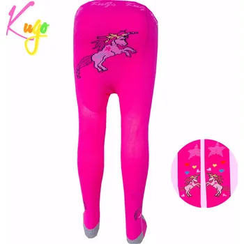 Dívčí oblečení Dívčí punčocháče KUGO P8996 tmavě růžové