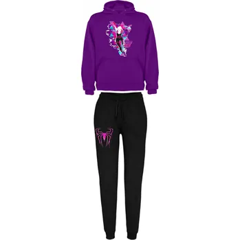 Tepláková souprava Ghost-Spider - Spiderman Paralelní světy Barva: Fialová, Velikost: S