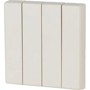 vypínač a zásuvka Kryt RF tlačítka 4x1/4 55x55mm. Krémová. Lesklá | CWIZ-04/32