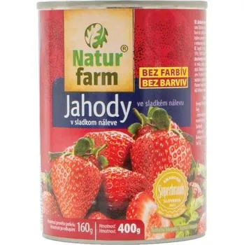 Natur Farm JAHODY V SLADKÉM NÁLEVU 400 g
