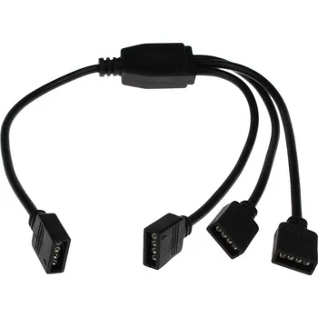 LED páska Rozbočka kabelová pro RGB pásky, černá, 3x výstup