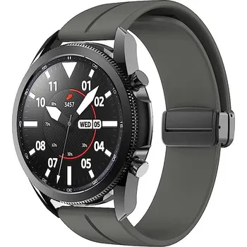 Příslušenství k chytrým hodinkám eses Silikonový řemínek s magnetickou přezkou 22 mm - Šedý