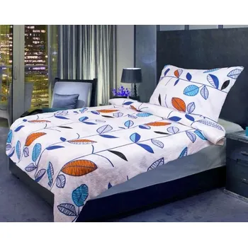 Povlečení Aaryans Lian bílé 140 x 200, 70 x 90 cm zipový uzávěr