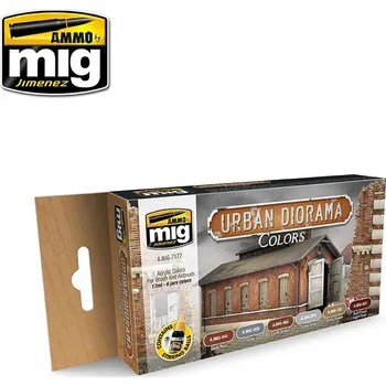 AMMO by Mig Jimenez Urban Diorama Colors Acrylic Paint Set