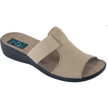 Dámské pantofle Dámské pantofle přezůvky ADANEX Silvia 28128 béžové otevřená špička velikost: 40