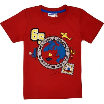 Chlapecké tričko - Winkiki WKB 92574, červená Barva: Červená, Velikost: 116