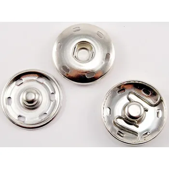 Květináč Velký kovový patentek - lesklá stříbrná - průměr 3,5 cm