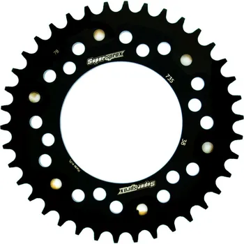 Řetězová sada pro motocykl Rozeta SUPERSPROX STEALTH RST-735:38-BLK černý 38 zubů, 520