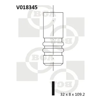 Rozvod motoru Výfukový ventil BG Automotive V018345