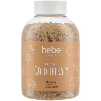 Koupelová sůl Hebe Cosmetics Gold Therapy koupelová sůl, 600 g