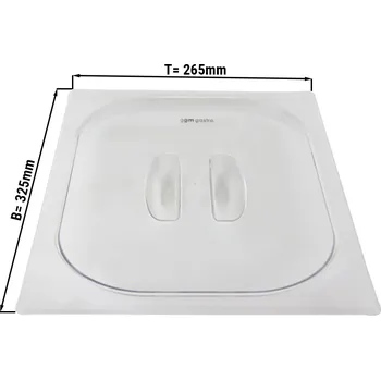 Dóza na potraviny G.Gastro Polykarbonátové víko GN 1/2 - čiré