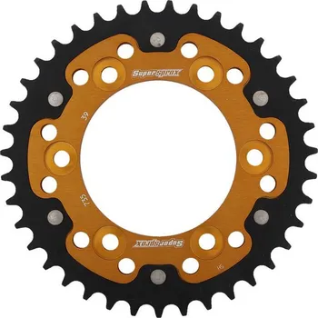 Řetězová sada pro motocykl Rozeta SUPERSPROX STEALTH RST-735:39-GLD zlatá 39 zubů, 520