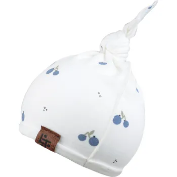 Kojenecká čepice smetanová kojenecká čepička se švestičkami