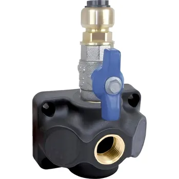 Vodovodní potrubí TECTITE Ukončovací krabice pro rozvod vzduchu spojka 15 mm + kohout - 1 x G1/2"