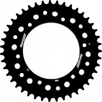 Řetězová sada pro motocykl Rozeta SUPERSPROX STEALTH RST-990:43-BLK černý 43 zubů, 520