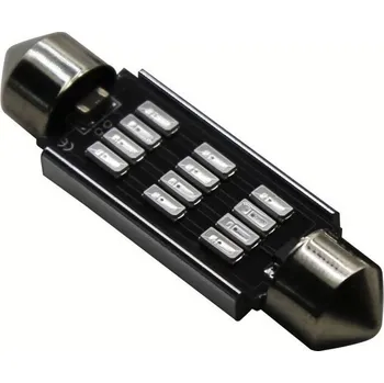 Autožárovka LED 4014 SMD SUFIT Hliníkové chlazení, CANBUS Červená 41 mm
