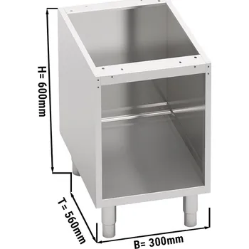Kuchyňská skříňka G.Gastro Otevřený podstavec - 300mm