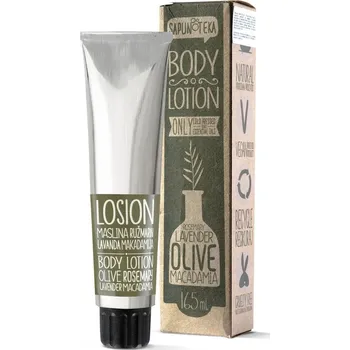 Tělový krém Sapunoteka Body Lotion Olive 165ml - Tělový krém s olivovým a makadamiovým olejem